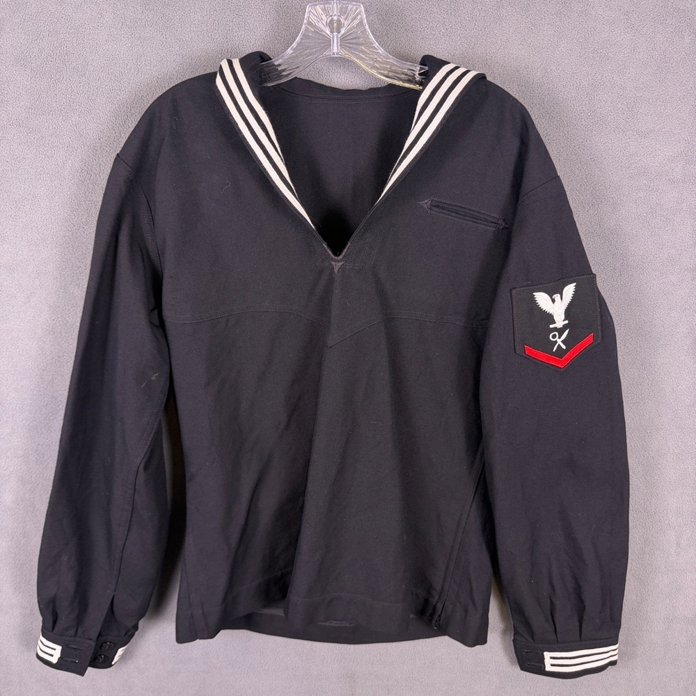 Navy Cracker Jacket Blue Wool Jumper Dress Top Defense Logistics Agency 42L